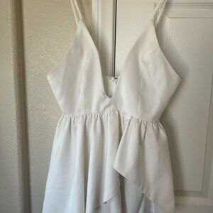 plunging neckline romper